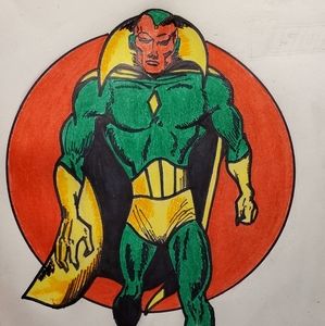 Avengers art fine print  Vision